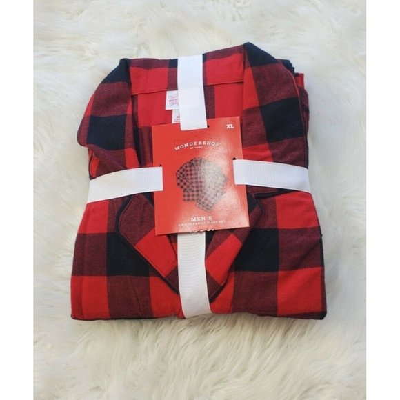 Wondershop Other - NWT Wondershop Men’s 2-Piece Plaid Sleep Set Red & Black Buffalo Check - Size XL